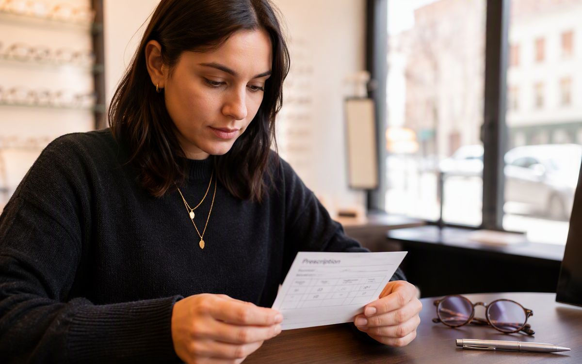Reading a glasses prescription — understanding what each field means